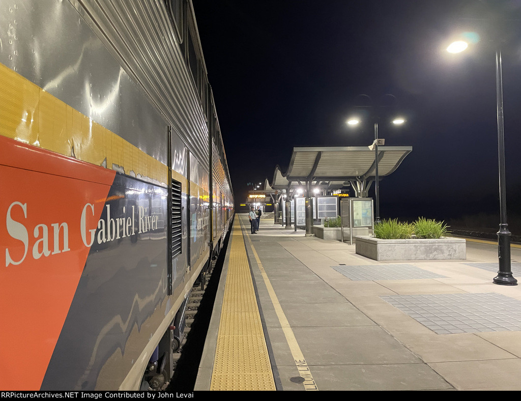 Fairfield-Vacasville Station with Amtrak Capitol Corridor Train # 723 doing its station work at the depot